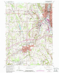 Sharon West Pennsylvania Historical topographic map, 1:24000 scale, 7.5 X 7.5 Minute, Year 1962