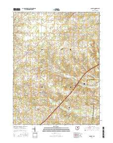 Shauck Ohio Current topographic map, 1:24000 scale, 7.5 X 7.5 Minute, Year 2016