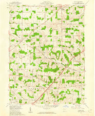 Shauck Ohio Historical topographic map, 1:24000 scale, 7.5 X 7.5 Minute, Year 1961