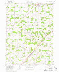 Shauck Ohio Historical topographic map, 1:24000 scale, 7.5 X 7.5 Minute, Year 1961