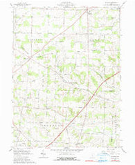 Shauck Ohio Historical topographic map, 1:24000 scale, 7.5 X 7.5 Minute, Year 1961