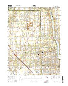 Shawnee Hills Ohio Current topographic map, 1:24000 scale, 7.5 X 7.5 Minute, Year 2016