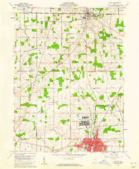 Shelby Ohio Historical topographic map, 1:24000 scale, 7.5 X 7.5 Minute, Year 1960