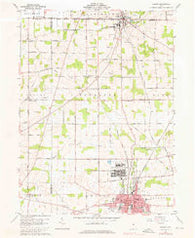 Shelby Ohio Historical topographic map, 1:24000 scale, 7.5 X 7.5 Minute, Year 1960