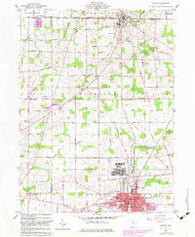 Shelby Ohio Historical topographic map, 1:24000 scale, 7.5 X 7.5 Minute, Year 1960