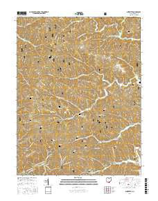 Sherritts Ohio Current topographic map, 1:24000 scale, 7.5 X 7.5 Minute, Year 2016