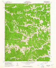 Sherritts Ohio Historical topographic map, 1:24000 scale, 7.5 X 7.5 Minute, Year 1961