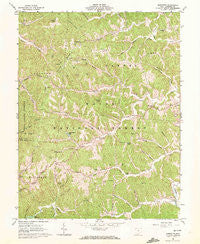 Sherritts Ohio Historical topographic map, 1:24000 scale, 7.5 X 7.5 Minute, Year 1961