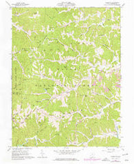 Sherritts Ohio Historical topographic map, 1:24000 scale, 7.5 X 7.5 Minute, Year 1961