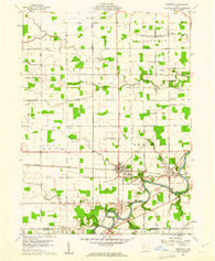 Sherwood Ohio Historical topographic map, 1:24000 scale, 7.5 X 7.5 Minute, Year 1960