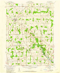 Shiloh Ohio Historical topographic map, 1:24000 scale, 7.5 X 7.5 Minute, Year 1960