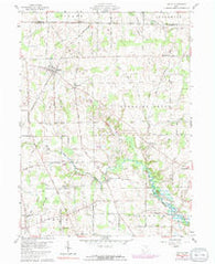 Shiloh Ohio Historical topographic map, 1:24000 scale, 7.5 X 7.5 Minute, Year 1960