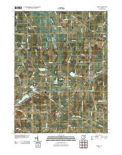 Shreve Ohio Historical topographic map, 1:24000 scale, 7.5 X 7.5 Minute, Year 2010