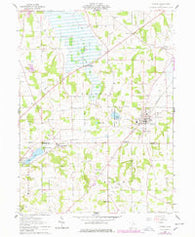 Shreve Ohio Historical topographic map, 1:24000 scale, 7.5 X 7.5 Minute, Year 1961