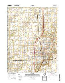 Sidney Ohio Historical topographic map, 1:24000 scale, 7.5 X 7.5 Minute, Year 2013