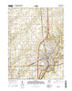 Sidney Ohio Current topographic map, 1:24000 scale, 7.5 X 7.5 Minute, Year 2016
