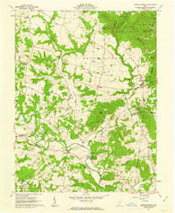 Sinking Spring Ohio Historical topographic map, 1:24000 scale, 7.5 X 7.5 Minute, Year 1961