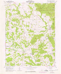 Sinking Spring Ohio Historical topographic map, 1:24000 scale, 7.5 X 7.5 Minute, Year 1961