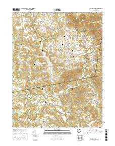 Sinking Spring Ohio Current topographic map, 1:24000 scale, 7.5 X 7.5 Minute, Year 2016
