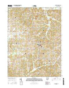 Somerset Ohio Current topographic map, 1:24000 scale, 7.5 X 7.5 Minute, Year 2016