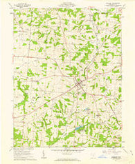 Somerset Ohio Historical topographic map, 1:24000 scale, 7.5 X 7.5 Minute, Year 1961