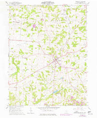 Somerset Ohio Historical topographic map, 1:24000 scale, 7.5 X 7.5 Minute, Year 1961