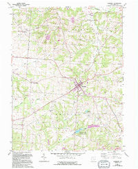 Somerset Ohio Historical topographic map, 1:24000 scale, 7.5 X 7.5 Minute, Year 1961