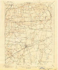South Charleston Ohio Historical topographic map, 1:62500 scale, 15 X 15 Minute, Year 1907