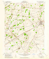 South Charleston Ohio Historical topographic map, 1:24000 scale, 7.5 X 7.5 Minute, Year 1961