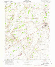 South Charleston Ohio Historical topographic map, 1:24000 scale, 7.5 X 7.5 Minute, Year 1961
