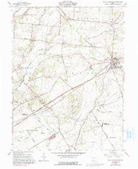 South Charleston Ohio Historical topographic map, 1:24000 scale, 7.5 X 7.5 Minute, Year 1961