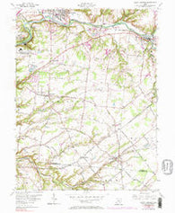 South Lebanon Ohio Historical topographic map, 1:24000 scale, 7.5 X 7.5 Minute, Year 1955