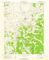 South Salem Ohio Historical topographic map, 1:24000 scale, 7.5 X 7.5 Minute, Year 1961