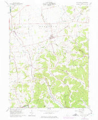 South Salem Ohio Historical topographic map, 1:24000 scale, 7.5 X 7.5 Minute, Year 1961