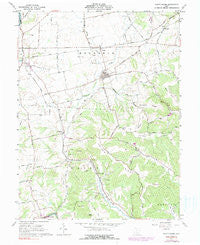South Salem Ohio Historical topographic map, 1:24000 scale, 7.5 X 7.5 Minute, Year 1961
