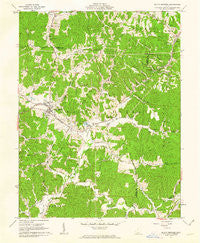 South Webster Ohio Historical topographic map, 1:24000 scale, 7.5 X 7.5 Minute, Year 1961