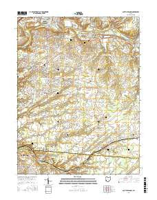 South Lebanon Ohio Current topographic map, 1:24000 scale, 7.5 X 7.5 Minute, Year 2016