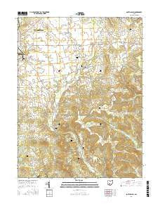 South Salem Ohio Current topographic map, 1:24000 scale, 7.5 X 7.5 Minute, Year 2016
