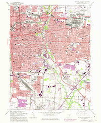 Southeast Columbus Ohio Historical topographic map, 1:24000 scale, 7.5 X 7.5 Minute, Year 1964