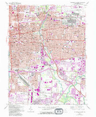 Southeast Columbus Ohio Historical topographic map, 1:24000 scale, 7.5 X 7.5 Minute, Year 1964