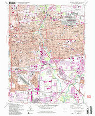 Southeast Columbus Ohio Historical topographic map, 1:24000 scale, 7.5 X 7.5 Minute, Year 1964