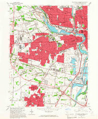 Southwest Columbus Ohio Historical topographic map, 1:24000 scale, 7.5 X 7.5 Minute, Year 1965