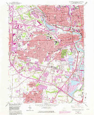 Southwest Columbus Ohio Historical topographic map, 1:24000 scale, 7.5 X 7.5 Minute, Year 1965