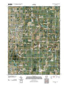 Spencerville Ohio Historical topographic map, 1:24000 scale, 7.5 X 7.5 Minute, Year 2010