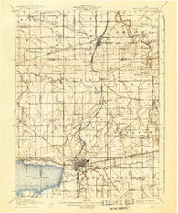 Spencerville Ohio Historical topographic map, 1:62500 scale, 15 X 15 Minute, Year 1911