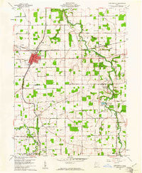 Spencerville Ohio Historical topographic map, 1:24000 scale, 7.5 X 7.5 Minute, Year 1960