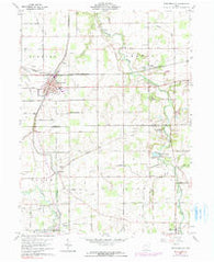 Spencerville Ohio Historical topographic map, 1:24000 scale, 7.5 X 7.5 Minute, Year 1960