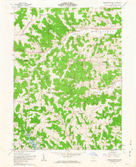Spring Mountain Ohio Historical topographic map, 1:24000 scale, 7.5 X 7.5 Minute, Year 1962
