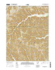 Spring Mountain Ohio Current topographic map, 1:24000 scale, 7.5 X 7.5 Minute, Year 2016