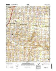 Springboro Ohio Historical topographic map, 1:24000 scale, 7.5 X 7.5 Minute, Year 2013